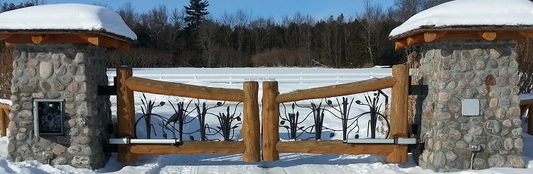 Log Swing Gates