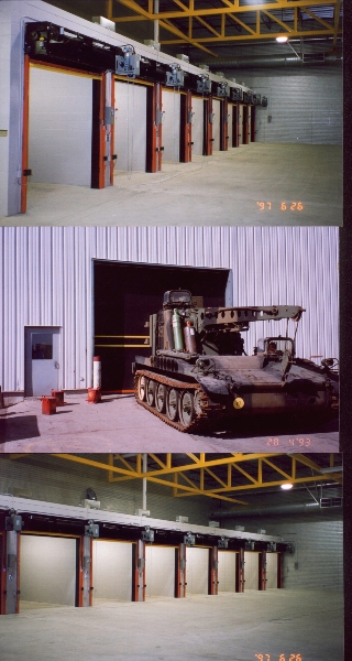 Rolling Rubber Speed Doors at THE BASE 2